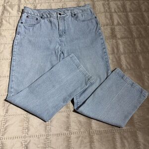 Pinstripe Jeans Blue White by Diane Gilman